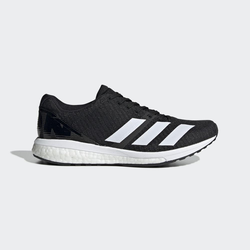 Adidasi Alergare Adidas Adizero Boston 8 Dama Romania - Negrii/Albi G28879